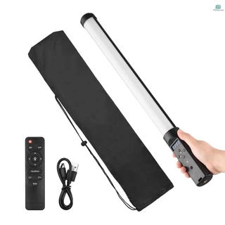 Handheld LED Video Tube Light Photography Fill-in Light Lamp 3200K-5500K Dimmable Built-in Battery with Remote Control for Vlog Live Streaming Product Portrait Photography