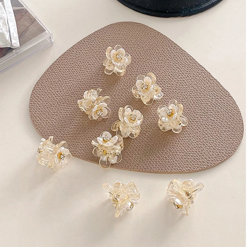 (Set 5 chiếc) Kẹp tóc nữ, kẹp tóc càng cua mini nhỏ xinh hình bông hoa, phong cách Hàn Quốc