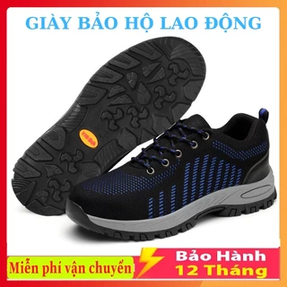 Giầy Bảo Hộ Lao Động GB03 Kiểu Dáng Thể Thao Thoáng Khí, Chống Trơn Trượt, Chống Đinh, Chống Dập Ngón.