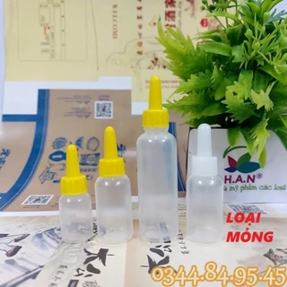 50 - 100 Vỏ lọ nhỏ mắt nhựa  5ml 10ml 20ml loại MỎNG  - Chai nhỏ giọt đựng hương liệu, chiết mực, phụ kiện du lịch.