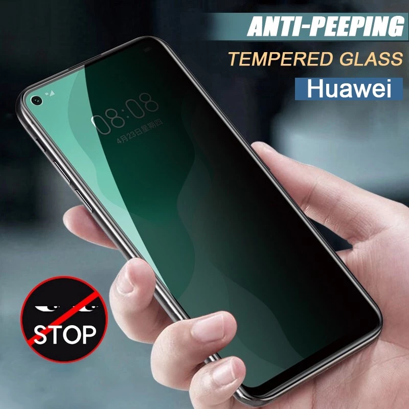 Kính cường lực chống nhìn trộm full màn Cho Huawei P30 P40 Nova 5T 7 7i 8i Y9 Prime 2019 Y9S Y7P Y6P Y5P Y7A