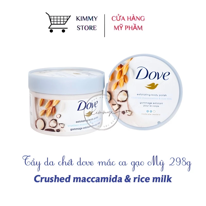 Tẩy da chết toàn thân Dove Exfoliating Body Polish bản mỹ 298gram