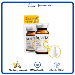 Serum Tinh Chất Dưỡng Trắng Da, Mờ Nám Ampoule Vitamin C Premium 12% Nguyên Chất Dr Vita Hàn Quốc - VIKO HOME Store