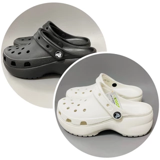 Dép sục crocs classic đế cao cho nữ người lớn nhiều màu, giày xục unisex( tặng kèm charm như hình)