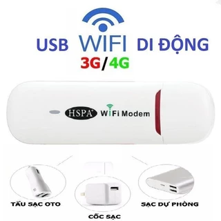 USB HSPA lte lắp sim 3G 4G phát mạng wifi căng cho 10 thiết bị kết nối