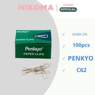 kẹp tài liệu văn phòng - Ghim cài C62 ( ghim tam giác)  #3 - 25mm -  gói 100 cái- 1hộp - HIKOMA STORE