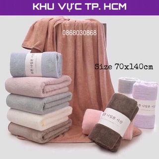 KHĂN TẮM HÀN QUỐC CAO CẤP, SIZE 70X140 MỀM MỊN, CAO CẤP GIÁ CỰC SỐC