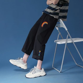 Quần Jogger Túi Hộp Trơn nam nữ Dài Bo Gấu - Chất Vải Kaki Kiểu Thể Thao UNISEX Hai Màu Đen, Kem. 03x S0