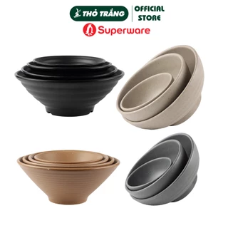 Tô nhám nhựa melamine có vân cao cấp Superware Thái Lan