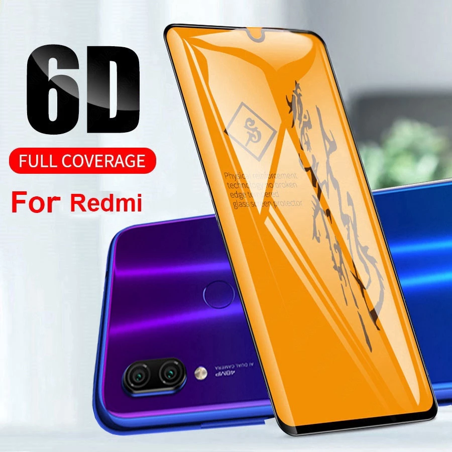 Kính cường lực 6D mới nhất full màn cho Xiaomi Redmi 13C 12C A3 Note 13 12 12s A2+ A1 10 5G 10C 10A Note 8 7 Pro 8A 7A