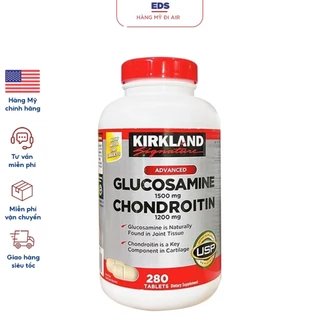 Viên xương khớp date 2027 Kirkland Glucosamine 1500mg & Chondroitin 1200mg - EDS Hàng Mỹ