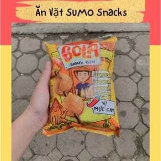 Bim Bim Snack Viên Vị Mực Cay Bola Oish gói 35/40g - Ăn Vặt Sumo Snack