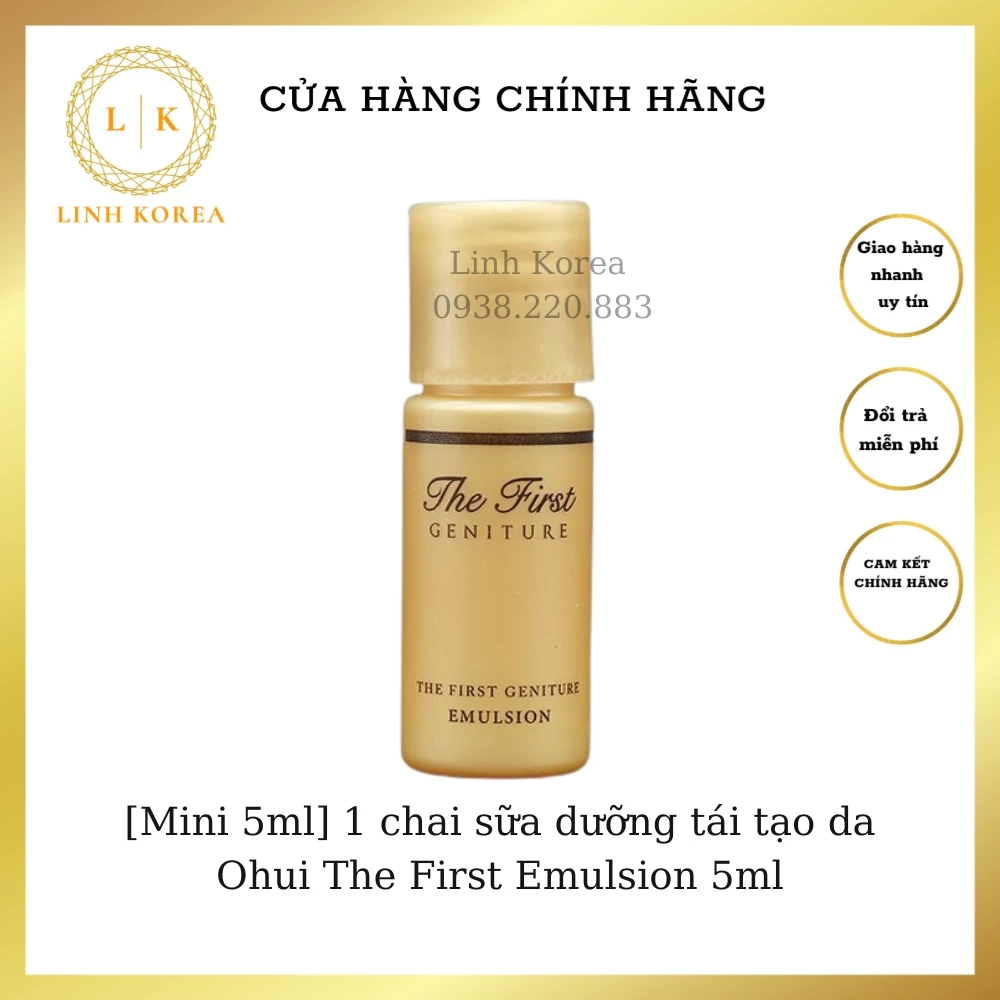 [Mini 5ml] 1 chai sữa dưỡng tái tạo da Ohui The First Emulsion 5ml