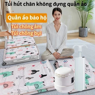 Túi hút chân không đựng quần áo [MẪU MỚI 2023], túi đựng chăn màn mền gấp gọn, chống mốc túi chống bụi