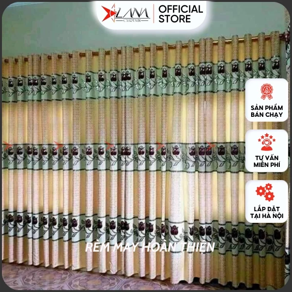 Rèm cửa gấm họa tiết đẹp cho cửa sổ, cửa chính, cửa ban công