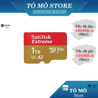 Thẻ nhớ MicroSD SanDisk Extreme 1TB A2 ~ 190MB/s - Bảo hành 5 năm