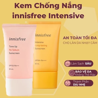 Kem chống nắng innisfree dành cho da dầu và da nhạy cảm chính hãng