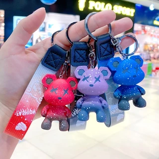 Móc Chìa Khóa Bear Brick Tắc Kè Hoa Dễ Thương