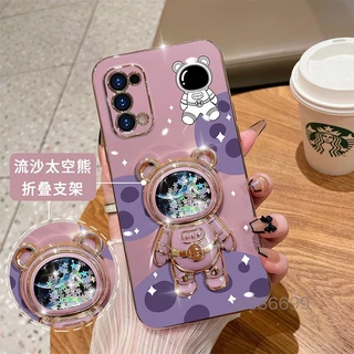 ốp lưng oppo reno 4 4G reno 5 reno 6 4G reno 6 5G oppo reno 6Z Ốp Điện Thoại TPU Siêu Mỏng Hình Gấu 3D Kèm Giá Đỡ Cho oppo reno 4 4G reno 5 reno 6 4G 5G oppo reno 6Z