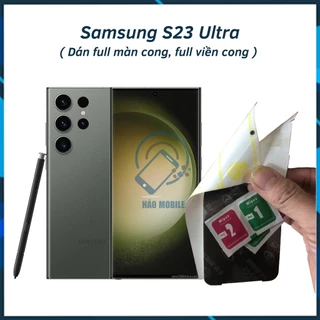 Dán dẻo PPF mặt trước, mặt sau cho Samsung S23 Ultra ( full màn cong ) miếng dán cao cấp