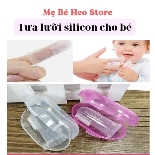 Rơ Lưỡi Cho Bé Silicon Đánh Tưa Lưỡi Vệ Sinh Miệng Cho Bé