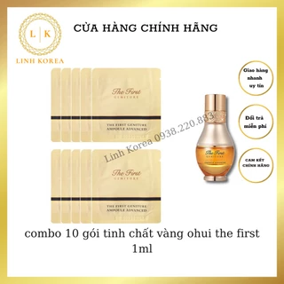 combo 10 gói tinh chất vàng ohui the first 1ml