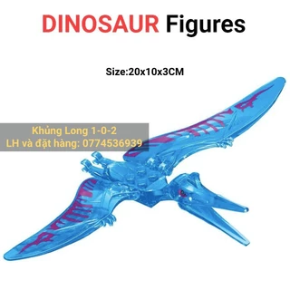 Đồ Chơi Khủng Long Bay 2023 Nhỏ Trong Suốt Sải Cánh 13cm x Dài 6cm Jurassic World Hãng Lele