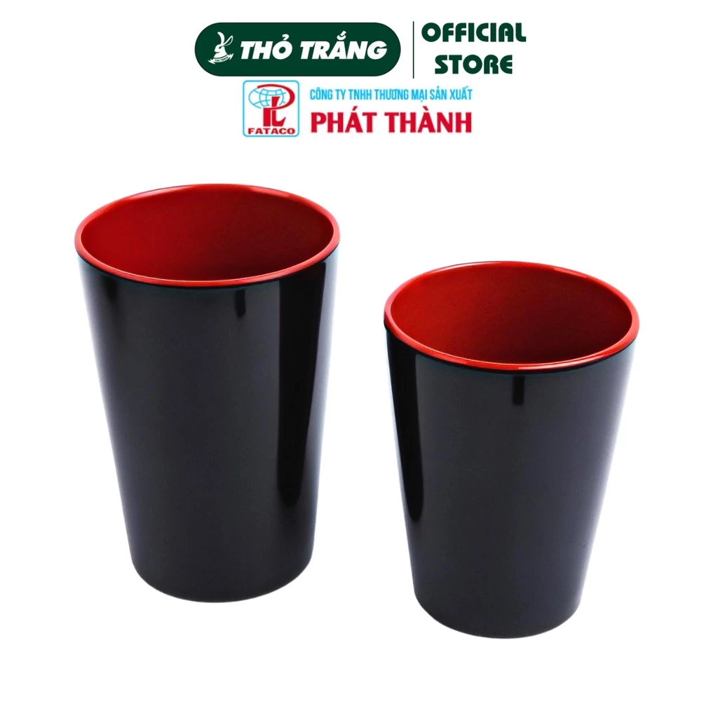 Ly (Cốc) Đỏ Đen nhựa Melamine Fataco Việt Nam