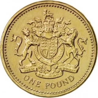 Đồng xu one Pound Vương quốc Anh (United Kingdom) 1984-Nay