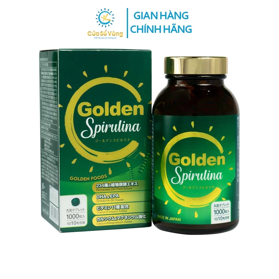 Tảo Xoắn Cửa Sổ Vàng Golden Spirulina