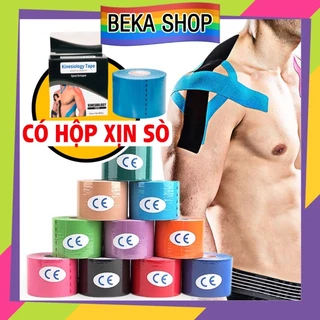 Băng Dán Cơ Thể Thao, Băng Keo Dán Cơ Kinesiology / Kinesio Cao Cấp Có Hộp Riêng