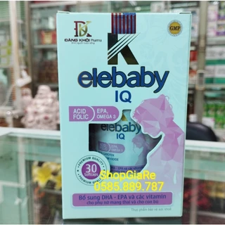 K ELEVIT DHA - K ELEBABY IQ Bổ sung sắt, acid folic, vitamin cho mọi phụ nữ mang thai và cho con bú 30viên