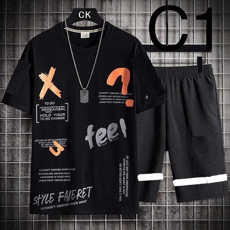 BỘ BỒ NAM THUN COTTON THỂ THAO HOẠ TIẾT NAM TÍNH Thời Trang Bemine MEN QA 171