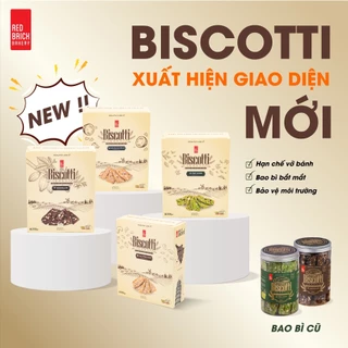 Bánh Biscotti Cao Cấp Thương Hiệu Gạch Đỏ 250g, Siêu Hạt Tốt Cho Sức Khoẻ Dành Cho Người Ăn Kiêng Và Healthy