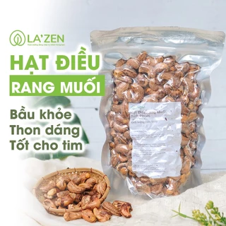 Hạt điều lụa rang muối loại A+ Bình Phước còn vỏ lụa, hàng tuyển chọn cao cấp La'zen