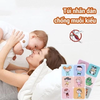 [siêu rẻ] 36 miếng / túi nhãn dán chống muỗi kiểu dáng hoạt hình xinh xắn dễ thương