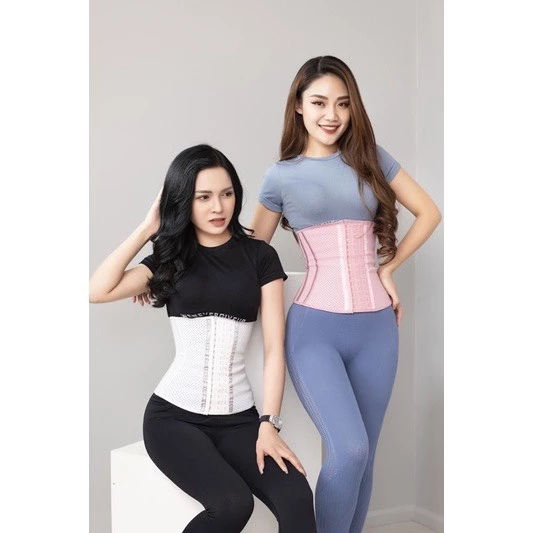 Đai Gen Nịt Bụng Latex Giảm Eo & Mỡ Bụng Latex Slim Shaper 9 xương, gen nịt bụng latex