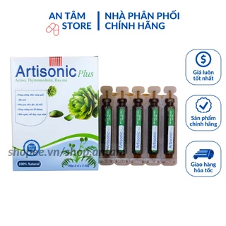 Siro thanh nhiệt mát gan cho trẻ em Artisonic plus giảm mề đay nẩm ngứa , nóng gan mụn nhọt hộp 10 ống