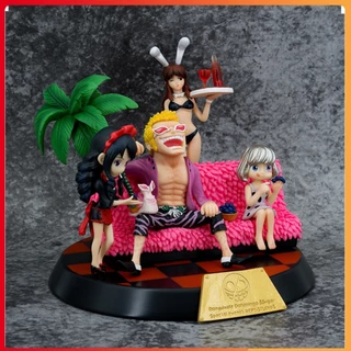 Mô hình nhân vật One Piece - Mô hình nhân vật Doflamingo Nghỉ Mát Cao 19cm Rộng 18cm Cực Ngầu