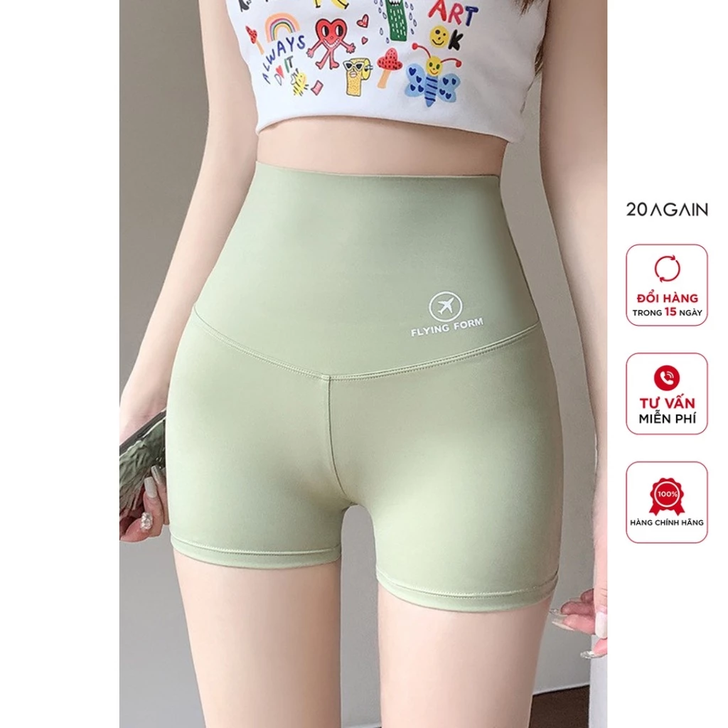 Quần legging tập thể dục, thiết kế dáng ngắn cạp cao Gen bụng