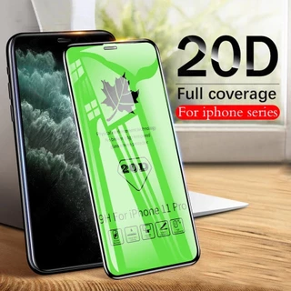 Kính cường lực 20D toàn diện cho For IPhone 15 14 13 12 Mini 11 Pro X Xs Max XR 6 6s 7 8 Plus