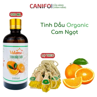 Tinh dầu cam ngọt nguyên chất 100ml CANIFO có kiểm định chất lượng - Hương cam thơm dịu nhẹ, thư giãn, xông thơm nhà