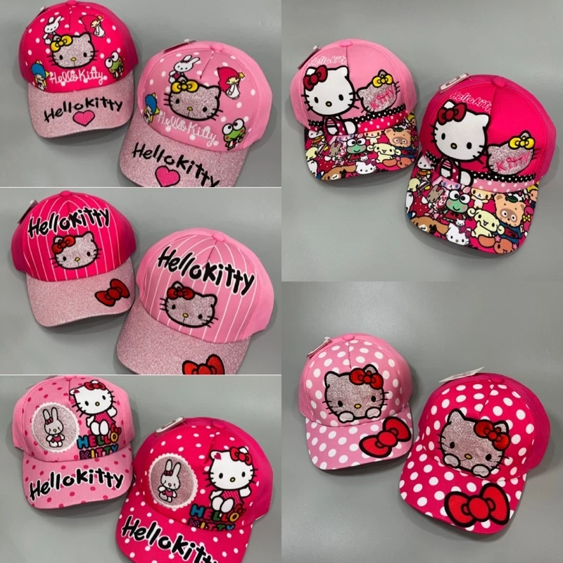 Nón kết Hello Kitty kết Kim tuyến cho bé gái 2 tuổi đến 6 tuổi