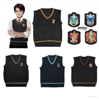 Hq3 Áo Sweater Không Tay Cổ Chữ V Hóa Trang Harry Potter QH3