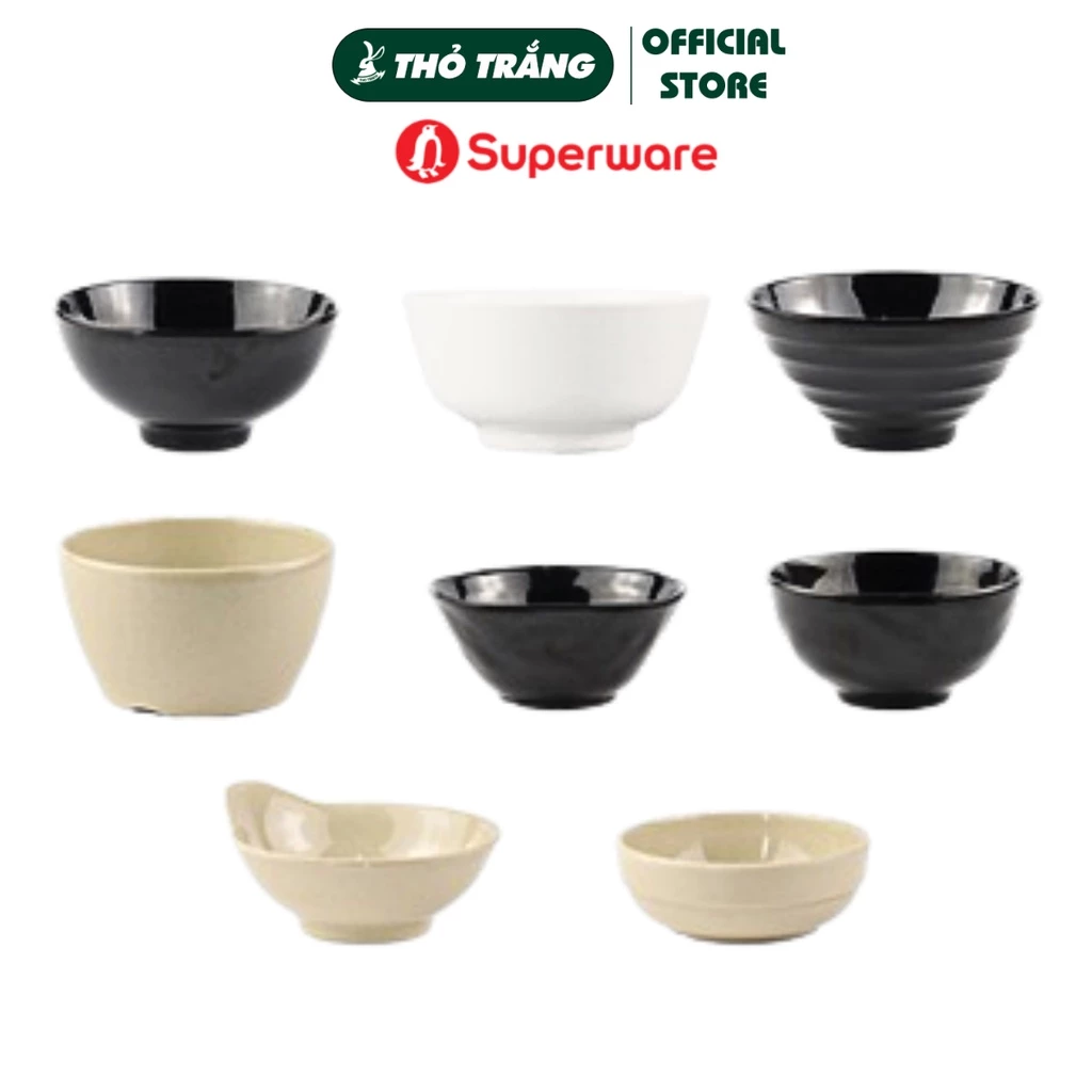 Chén cơm bóng Thái Lan Srithai Superware nhựa melamine