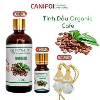 Tinh dầu Cafe CANIFO 100ml - Tinh Dầu Cà Phê  Vị Sữa Ngọt, Treo Xe ô tô, giúp khử mùi oto, Thơm phòng ngủ, khách sạn