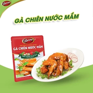 Xốt Gà Chiên Nước Mắm Gia Vị Hoàn Chỉnh BARONA - Gà Chiên Nước Mắm gói 80g