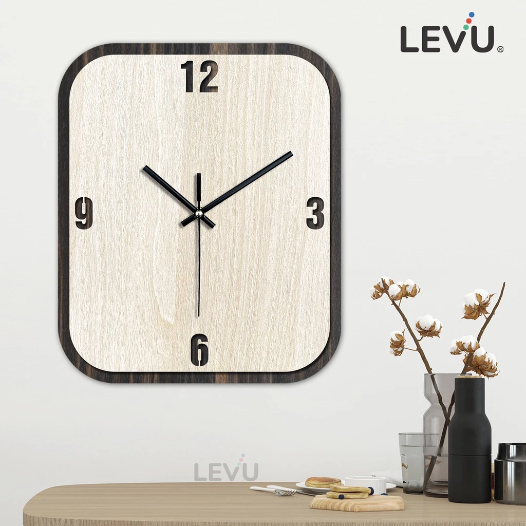 Đồng Hồ Treo Tường hình chữ nhật LEVUDH07 độc lạ sáng tạo