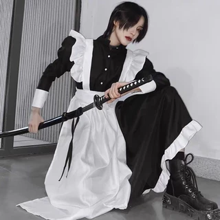 Maid Bộ Cosplay Nam Nữ Trang Phục Hóa Trang Cô Hầu Gái Phong Cách Lolita Nhật Bản Dễ Thương