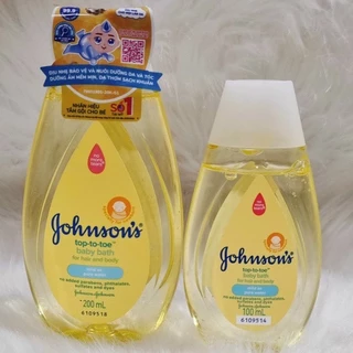 Dầu gội/ Sữa Tắm Gội Toàn Thân Johnson's Baby Top To Toe 500ML/ 200ml